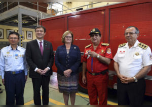 Peru voluntary firefighters