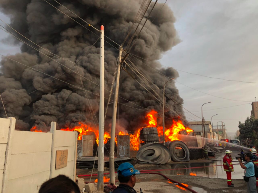 tire fire peru